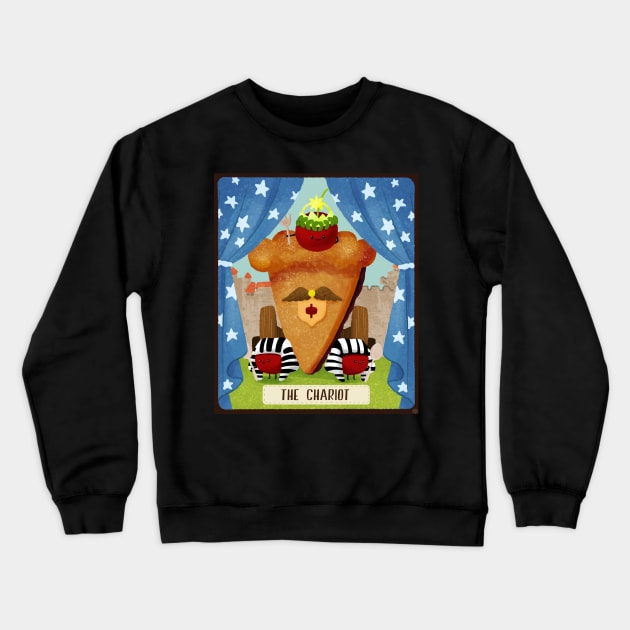 Dessert Tarot card-The Chariot Crewneck Sweatshirt by BBvineart